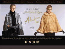 Tablet Screenshot of alaskanfur.com